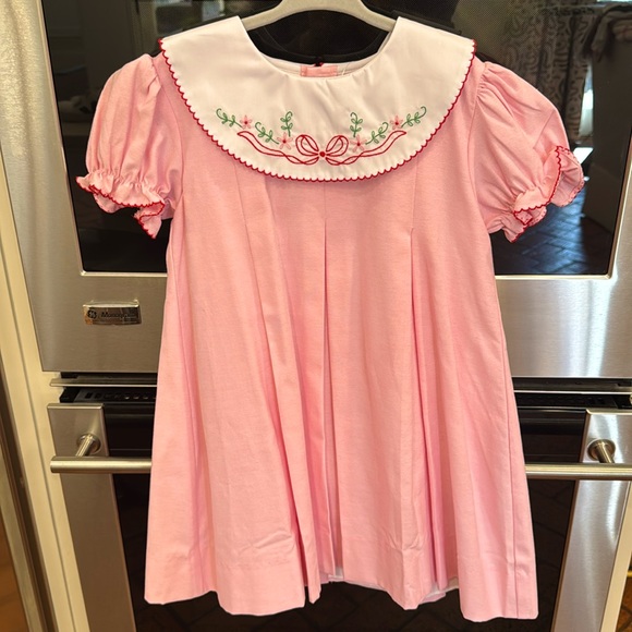 The Proper Peony - NWT - Paulina Pink/Red Bow Dress - Size: 5T - Picture 2 of 6